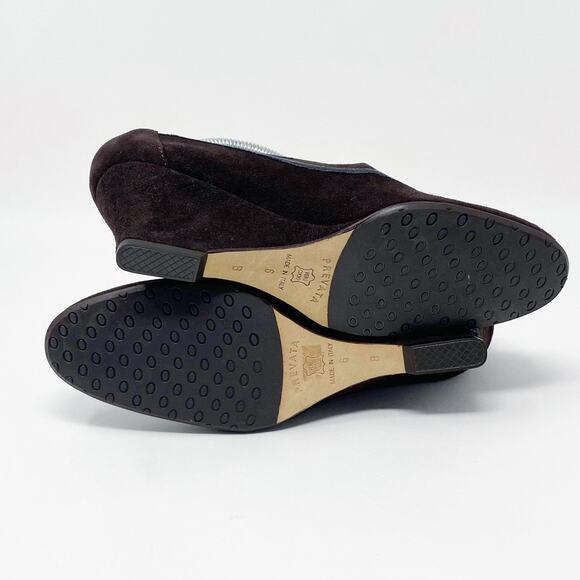 PREVATA Vintage Suede Wedge Heels - Picture 4 of 9